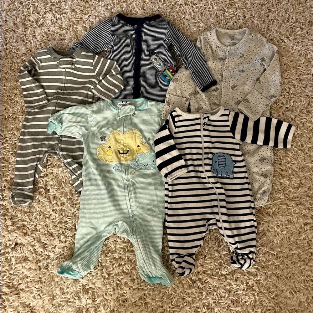 Newborn baby pajama bundle